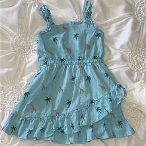 Janie and Jack Blue Ruched Tiered Sundress